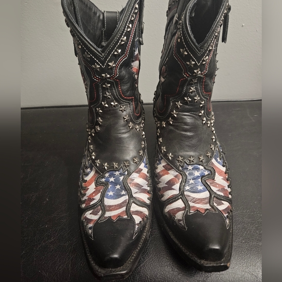 Womens lane old glory western booties 10.5 - Picture 3 of 7
